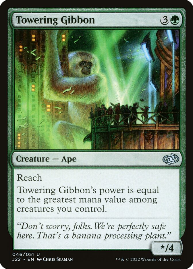 MTG Card Title: Towering Gibbon J22/46