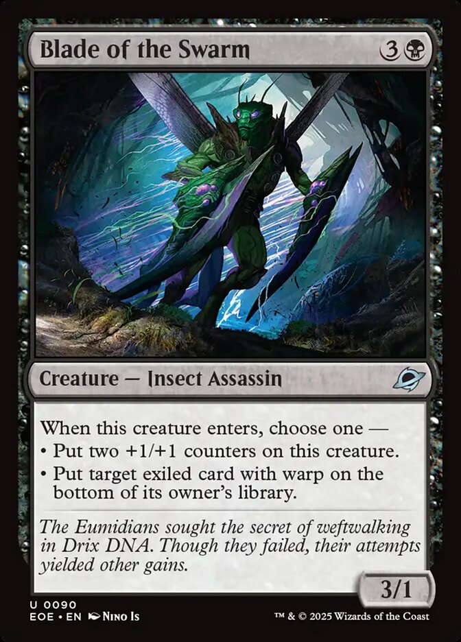 MTG Card Title: Blade of the Swarm EOE/90