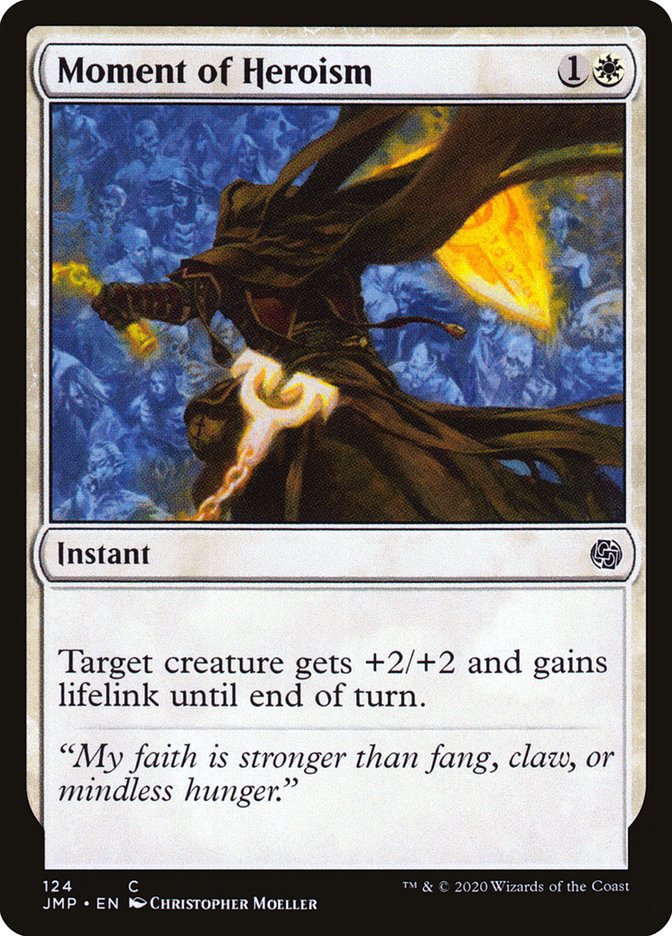 MTG Card Title: Moment of Heroism JMP/124