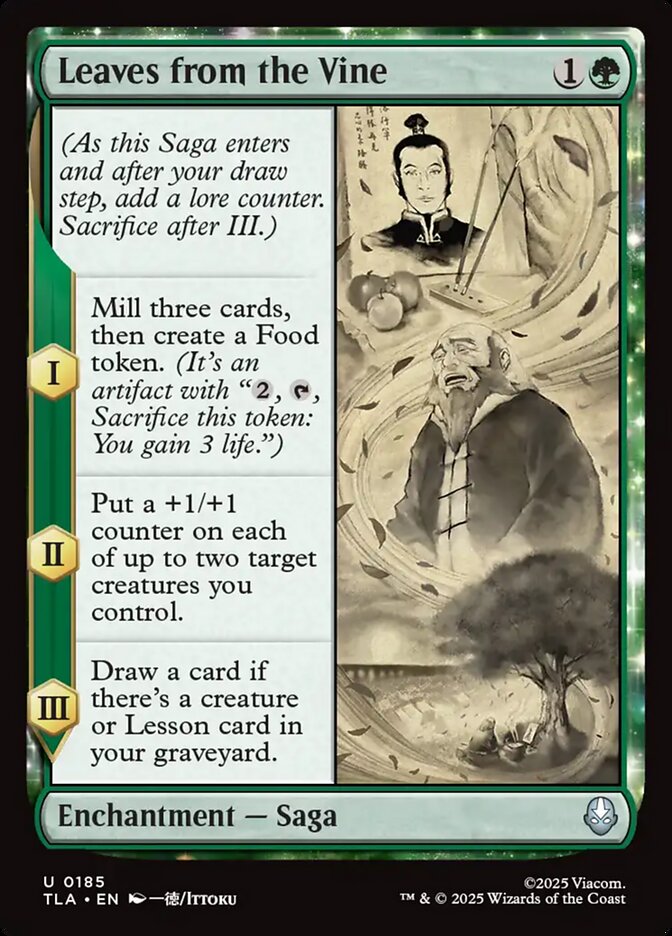 MTG Card Title: Leaves from the Vine TLA/185
