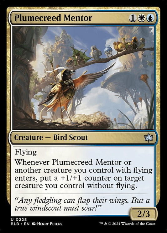 MTG Card Title: Plumecreed Mentor BLB/228