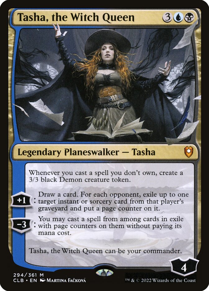MTG Card Title: Tasha, the Witch Queen CLB/294