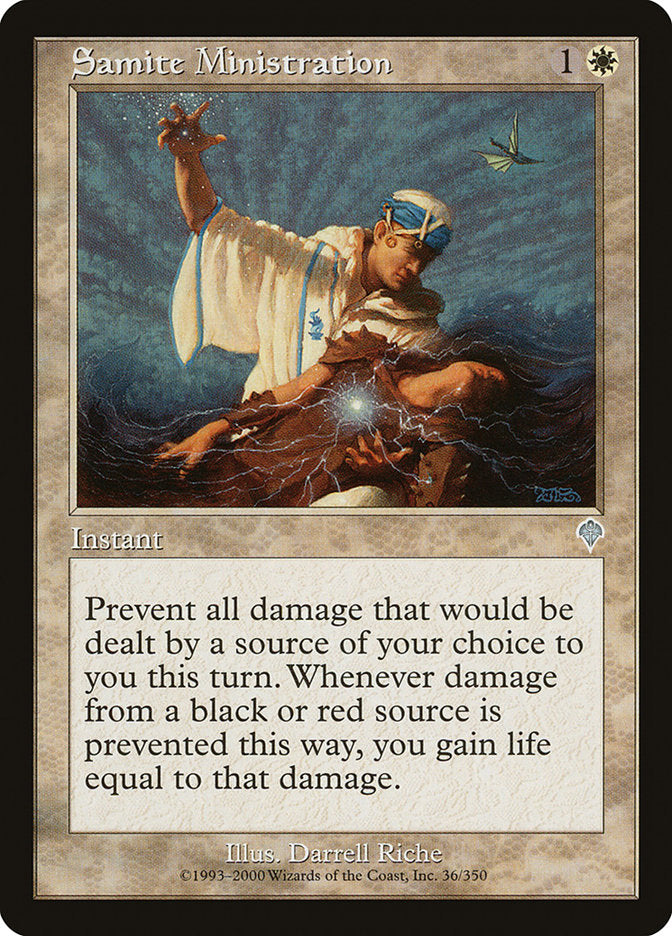 MTG Card Title: Samite Ministration INV/36