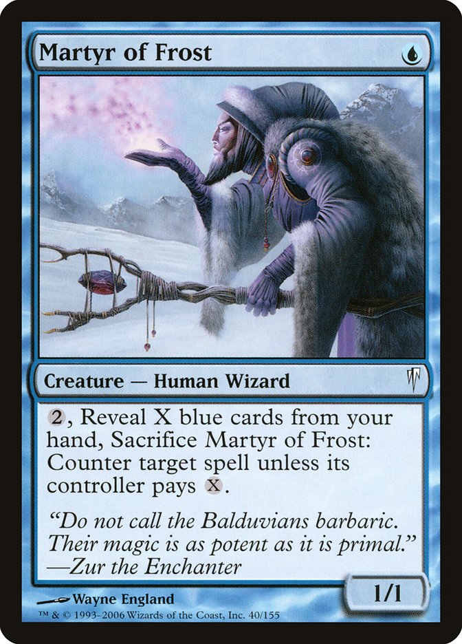 MTG Card Title: Martyr of Frost CSP/40