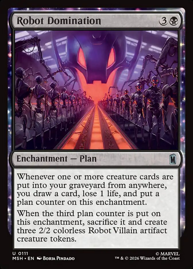 MTG Card Title: Robot Domination MSH/111