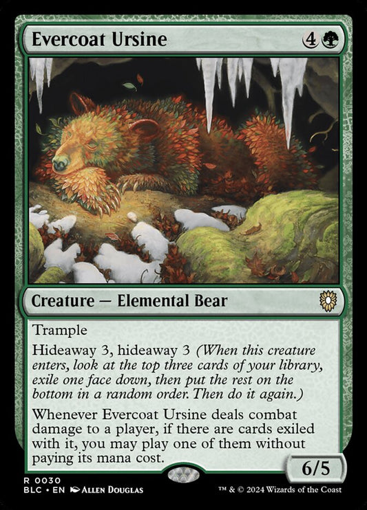 MTG Card Title: Evercoat Ursine BLC/30