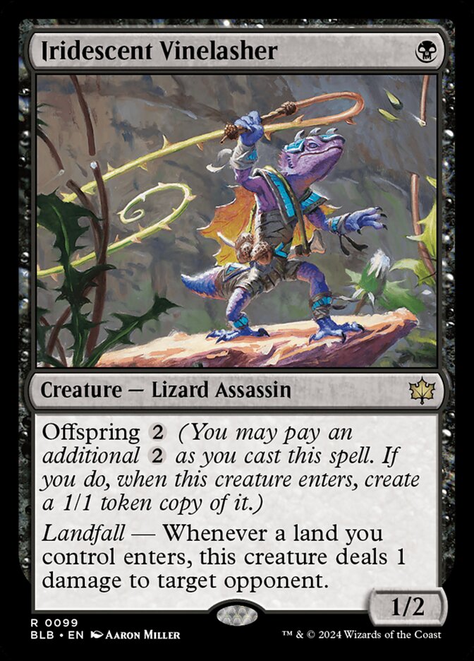 MTG Card Title: Iridescent Vinelasher BLB/99
