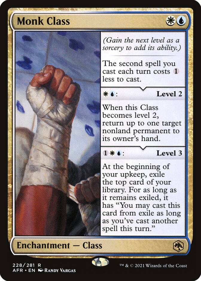 MTG Card Title: Monk Class AFR/228