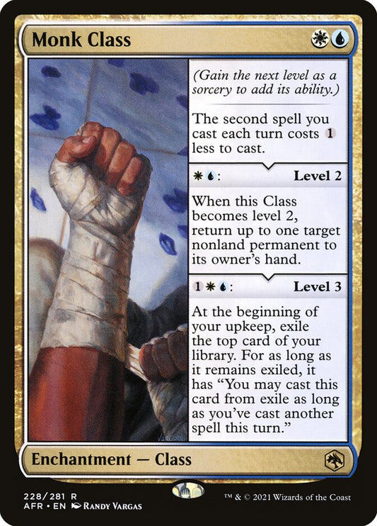 MTG Card Title: Monk Class AFR/228
