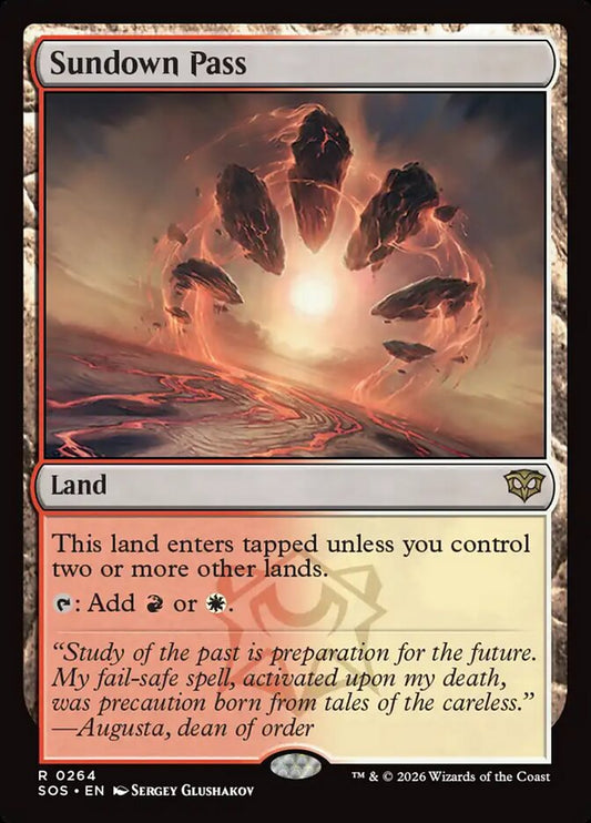 MTG Card Title: Sundown Pass SOS/264