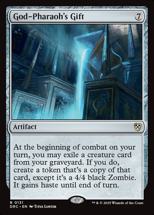 MTG Card Title: God-Pharaoh's Gift DRC/131