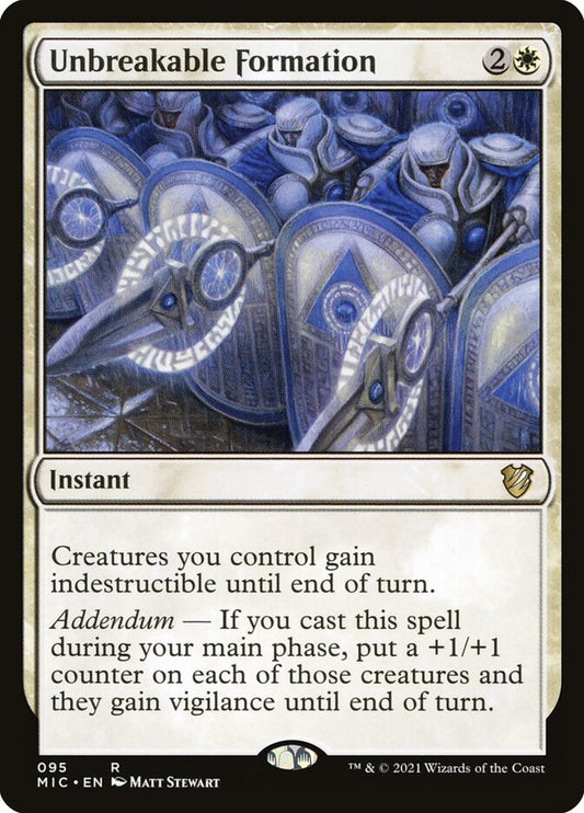 MTG Card Title: Unbreakable Formation MIC/95