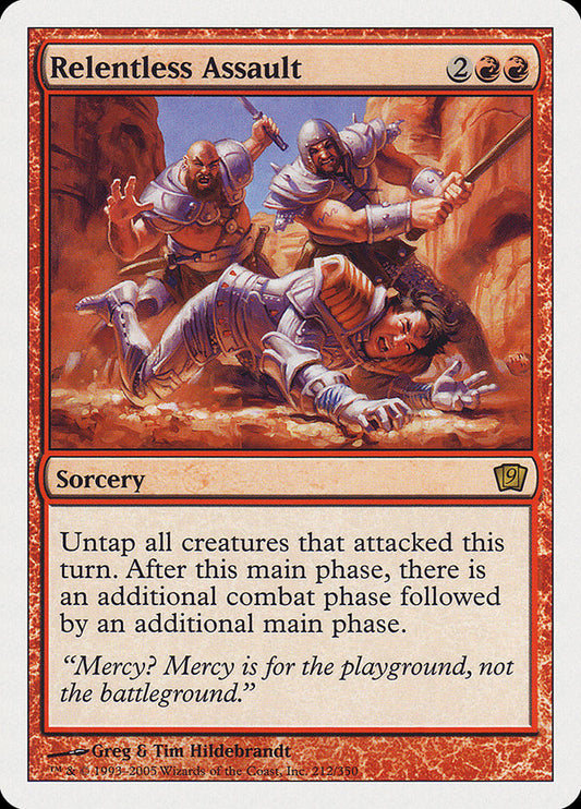 MTG Card Title: Relentless Assault 9ED/212