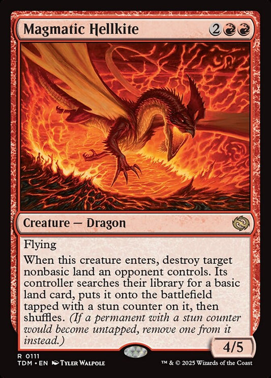 MTG Card Title: Magmatic Hellkite TDM/111