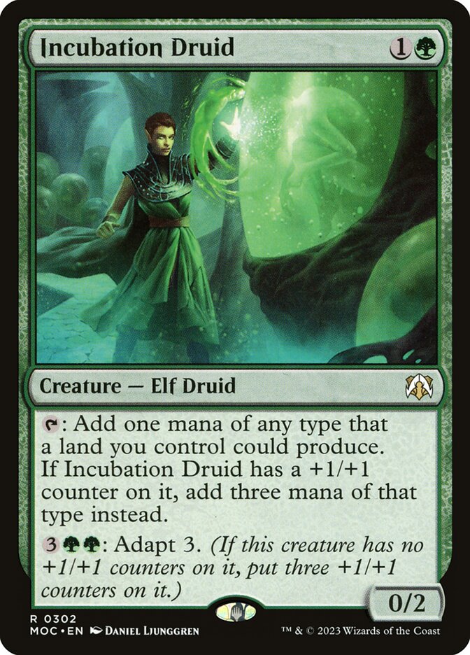 MTG Card Title: Incubation Druid MOC/302