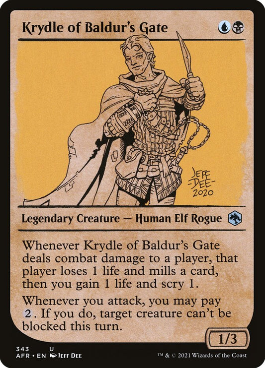 MTG Card Title: Krydle of Baldur's Gate AFR/343
