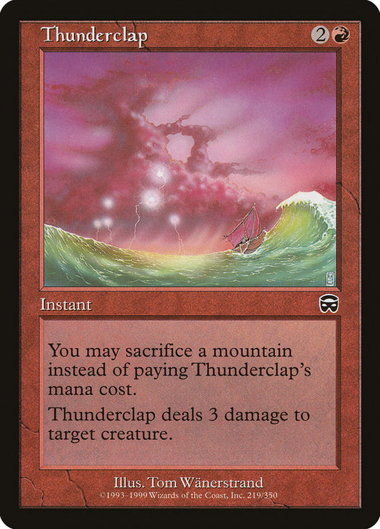 MTG Card Title: Thunderclap MMQ/219