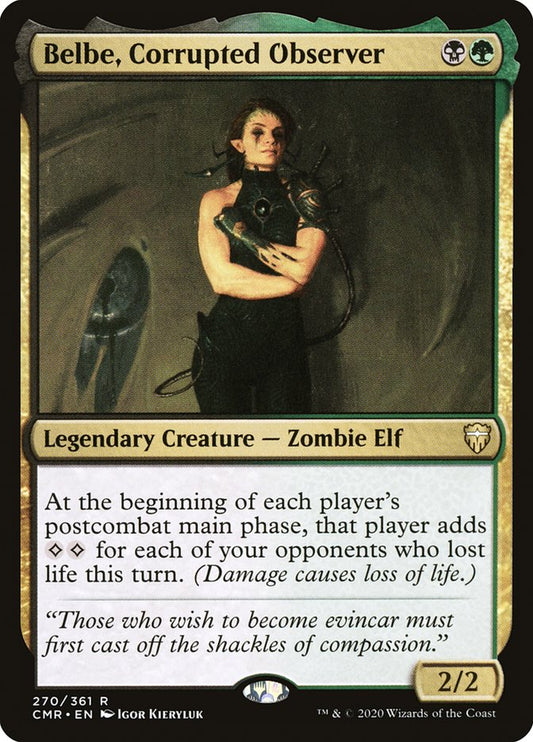 MTG Card Title: Belbe, Corrupted Observer CMR/270