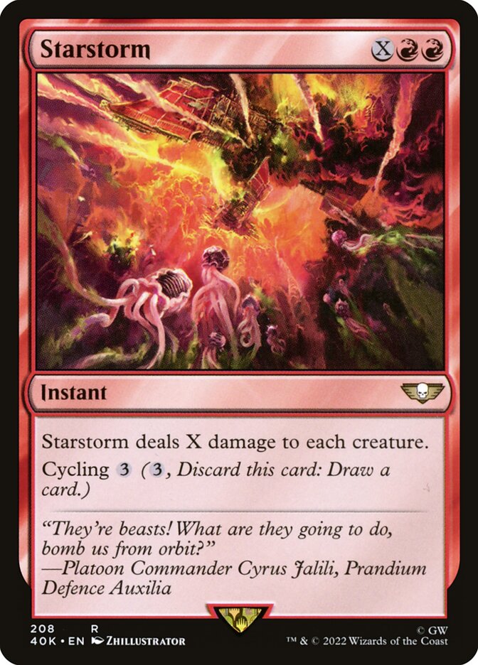 MTG Card Title: Starstorm 40K/208