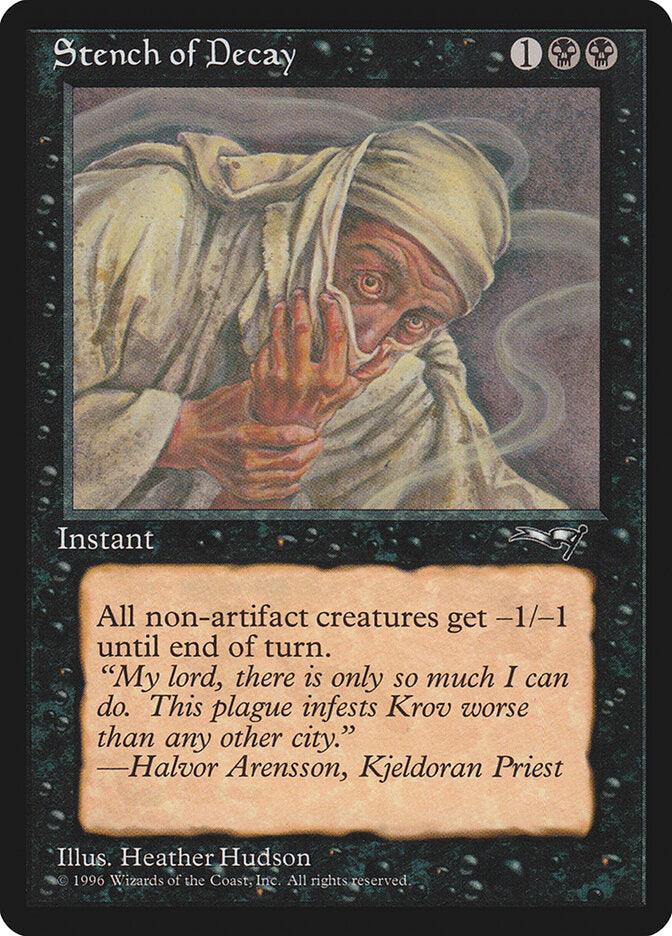 MTG Card Title: Stench of Decay ALL/61b