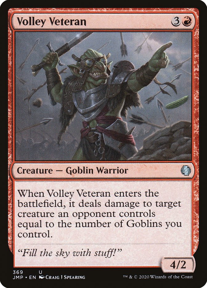 MTG Card Title: Volley Veteran JMP/369