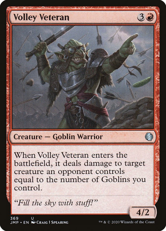 MTG Card Title: Volley Veteran JMP/369