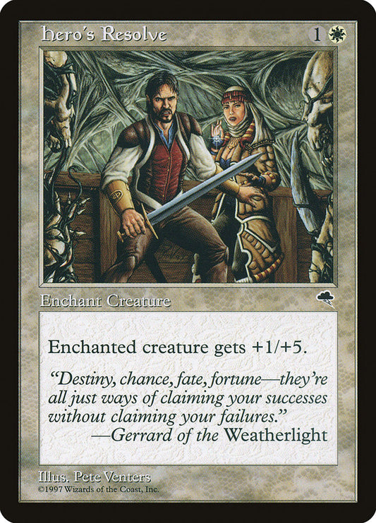 MTG Card Title: Hero's Resolve TMP/23