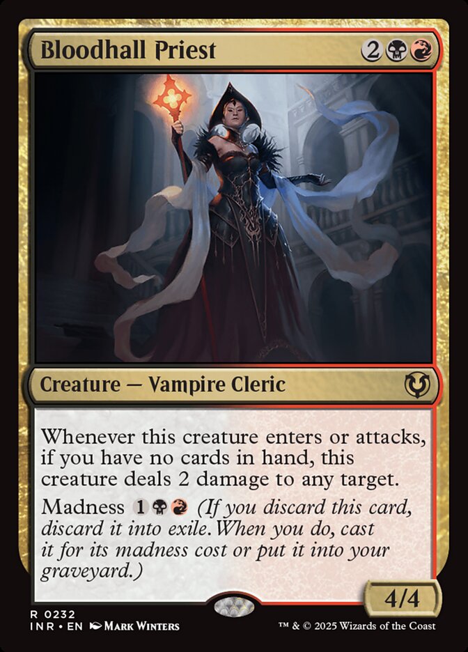 MTG Card Title: Bloodhall Priest INR/232