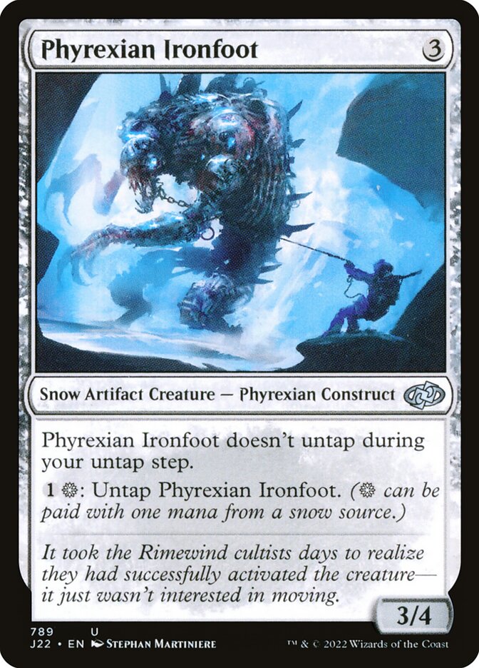 MTG Card Title: Phyrexian Ironfoot J22/789