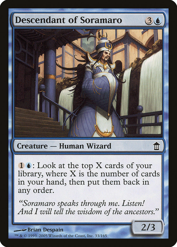 MTG Card Title: Descendant of Soramaro SOK/33