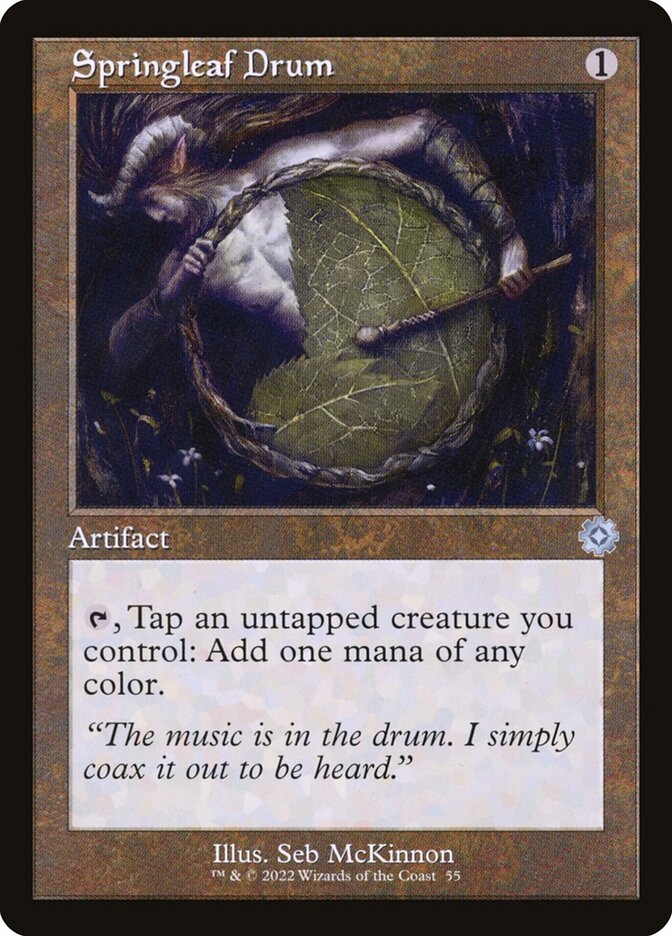 MTG Card Title: Springleaf Drum BRR/55