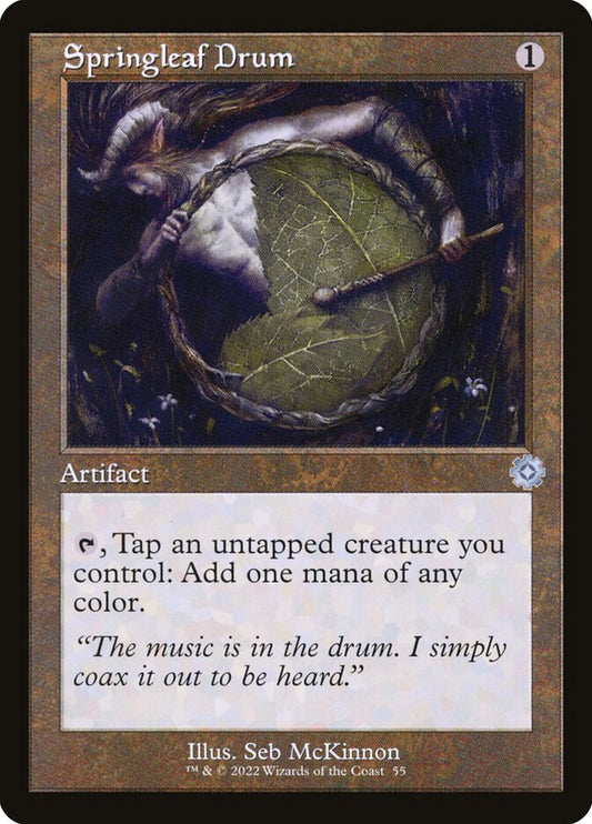 MTG Card Title: Springleaf Drum BRR/55