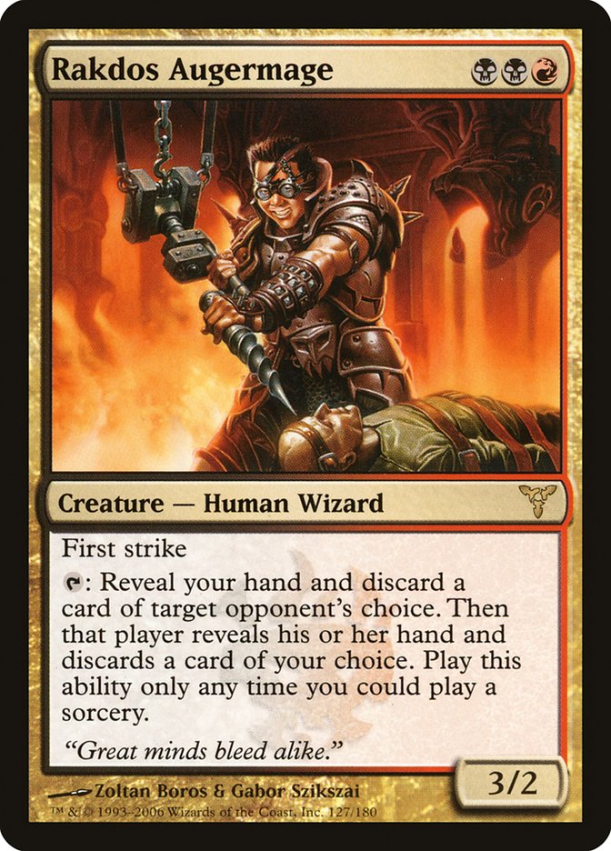 MTG Card Title: Rakdos Augermage DIS/127