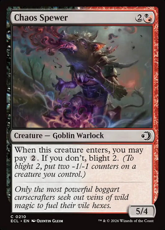 MTG Card Title: Chaos Spewer ECL/210