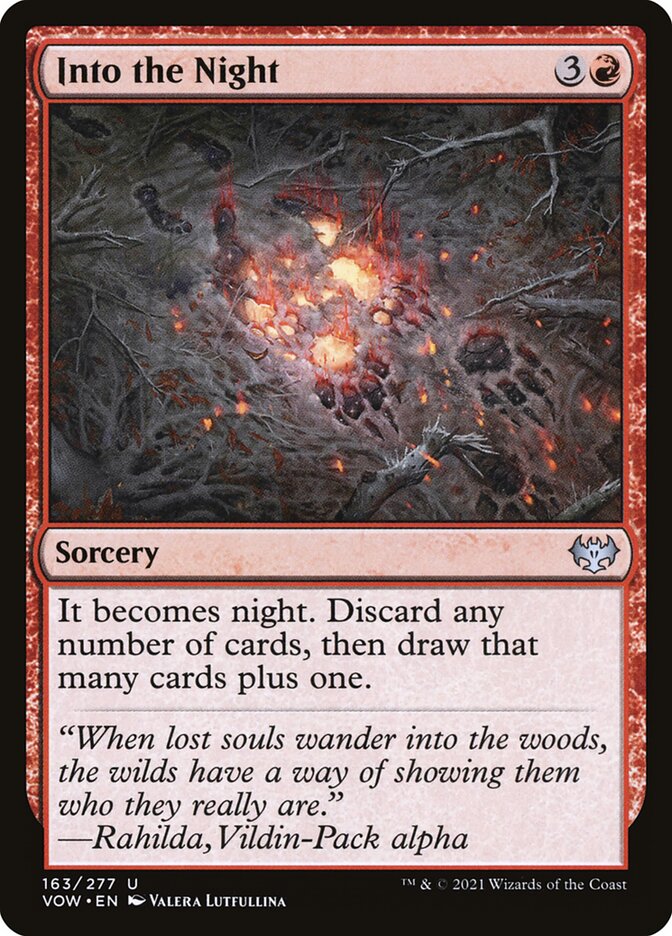MTG Card Title: Into the Night VOW/163