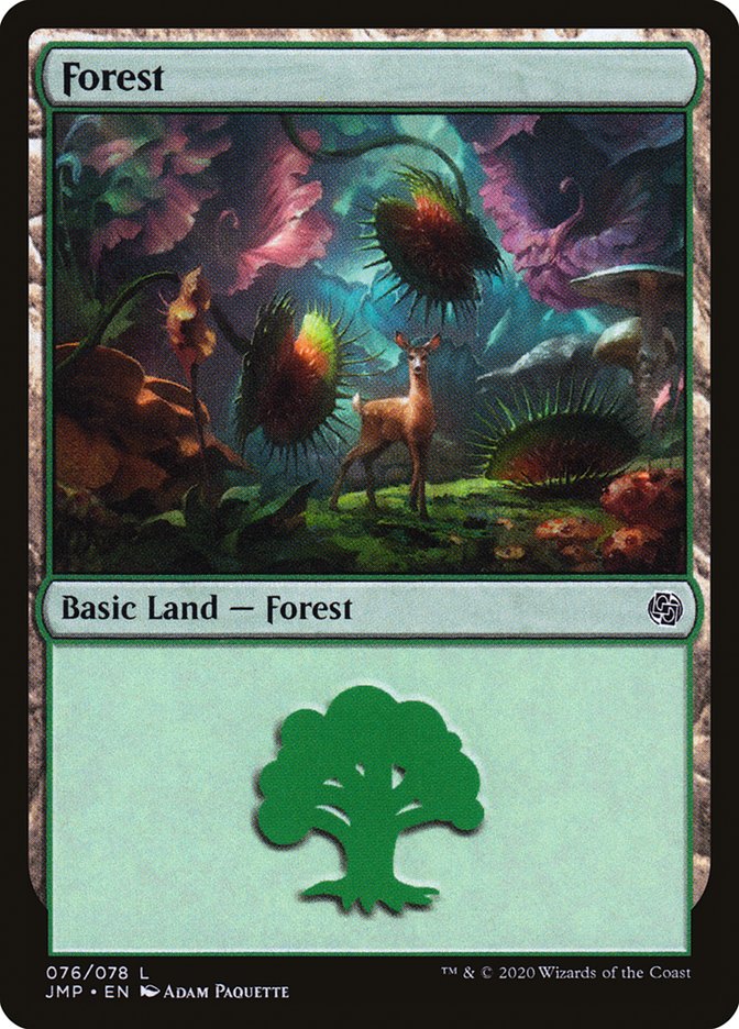 MTG Card Title: Forest JMP/76