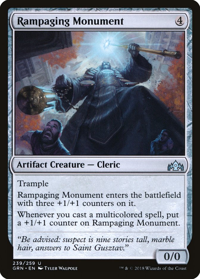 MTG Card Title: Rampaging Monument GRN/239
