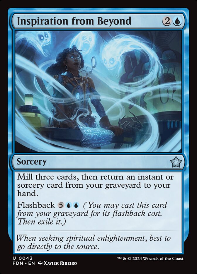 MTG Card Title: Inspiration from Beyond FDN/43