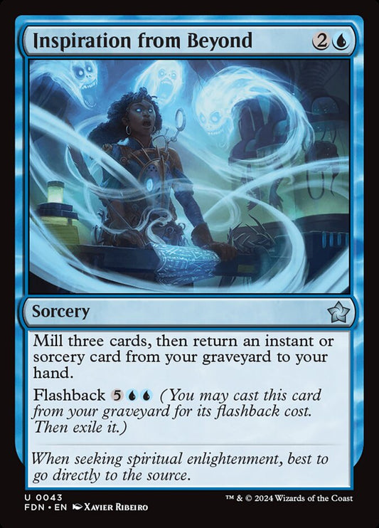 MTG Card Title: Inspiration from Beyond FDN/43