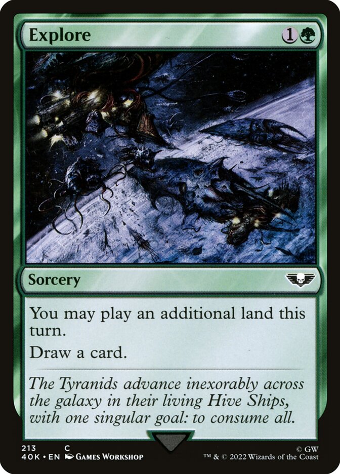 MTG Card Title: Explore 40K/213
