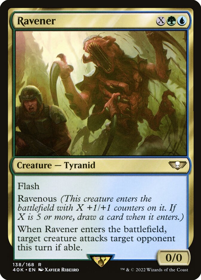 MTG Card Title: Ravener 40K/138