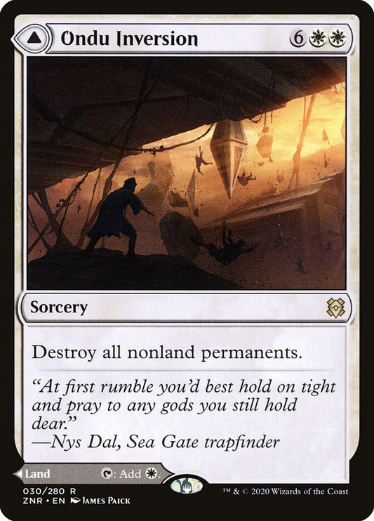 MTG Card Title: Ondu Inversion // Ondu Skyruins ZNR/30