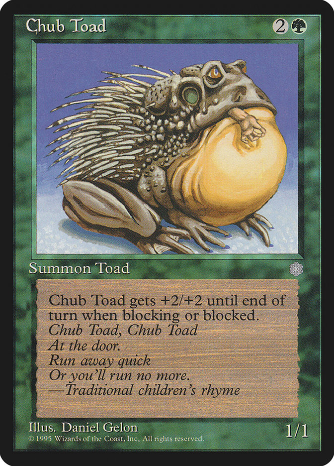 MTG Card Title: Chub Toad ICE/229
