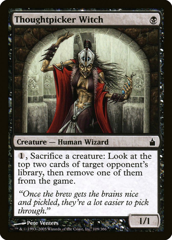 MTG Card Title: Thoughtpicker Witch RAV/109