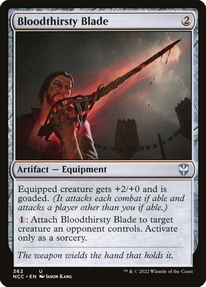 MTG Card Title: Bloodthirsty Blade NCC/362
