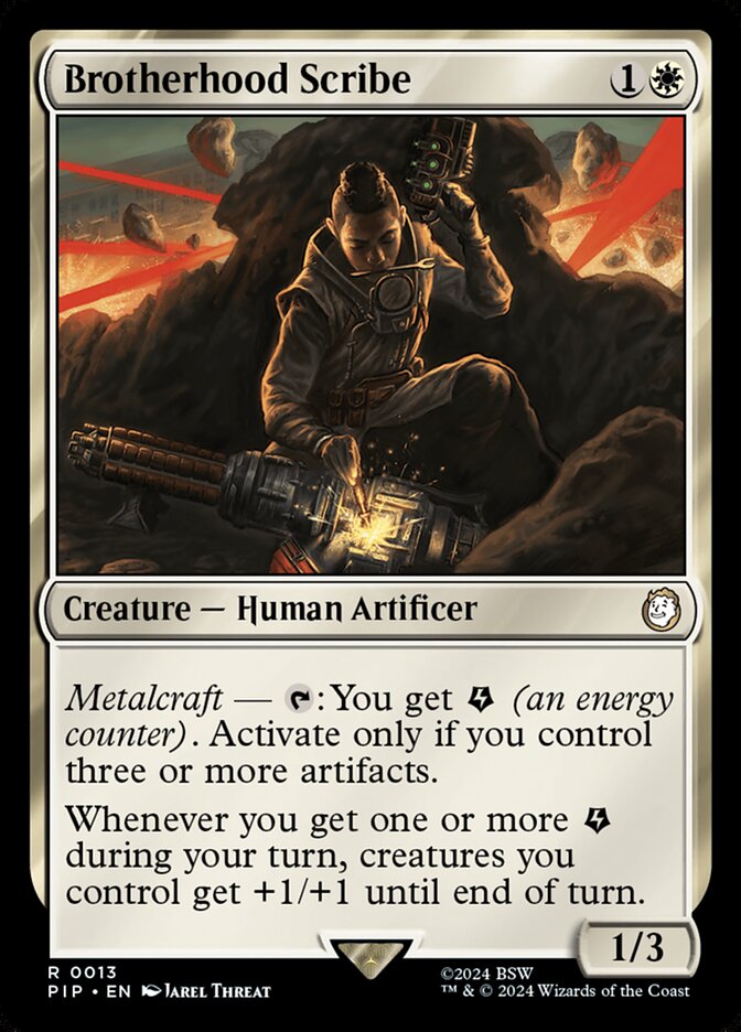 MTG Card Title: Brotherhood Scribe PIP/13