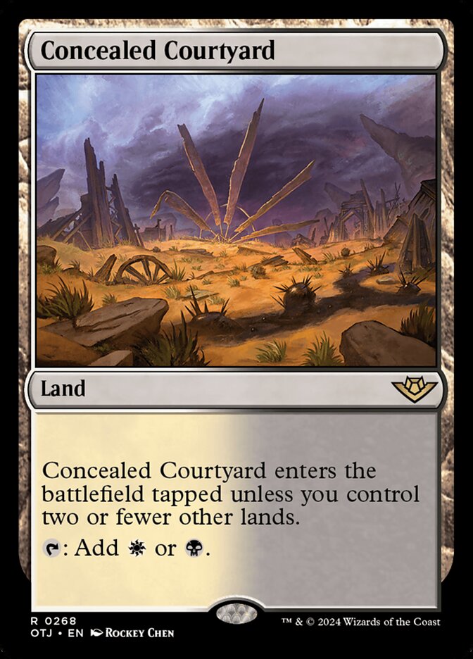 MTG Card Title: Concealed Courtyard OTJ/268