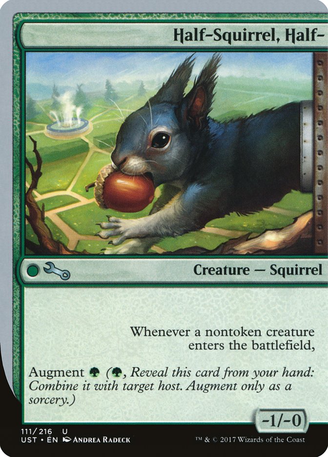 MTG Card Title: Half-Squirrel, Half- UST/111
