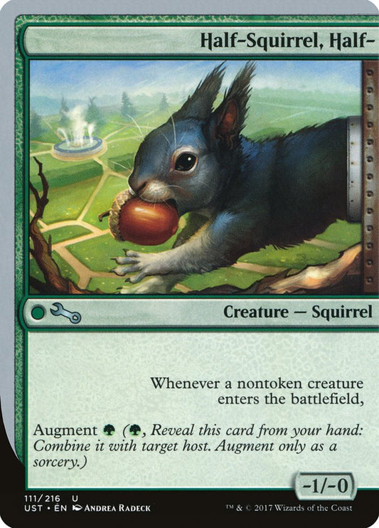 MTG Card Title: Half-Squirrel, Half- UST/111