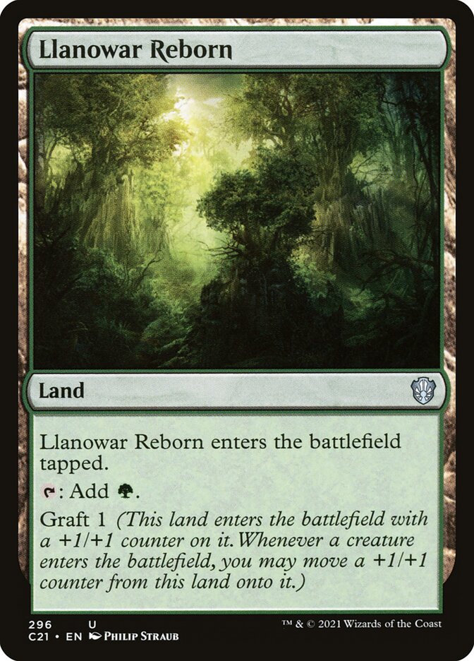 MTG Card Title: Llanowar Reborn C21/296